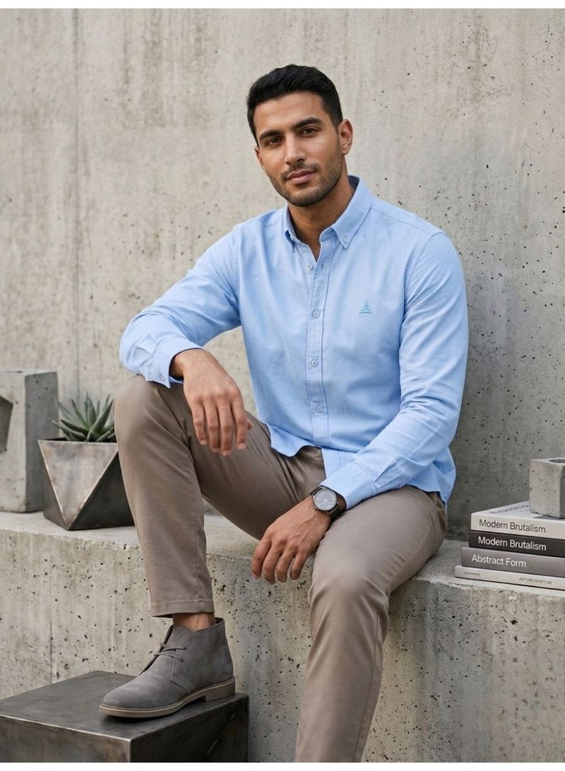 Hikes Men’s Premium Cotton Shirt – Soft Breathable Fabric, Classic Slim Fit Casual & Formal Wear - Image 4