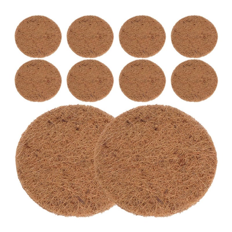 10 قطعة من وسائد تعشيش الطيور المصنوعة من ألياف جوز الهند، حصائر ركيزة ناعمة وقابلة للتنفس للحمام والحيوانات الأليفة وأصص الزهور - Image 2