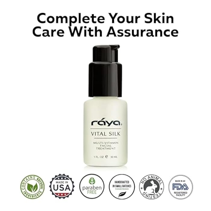 RAYA Vital Silk Serum (509) | Multi-Vitamin Facial Treatment for All Non-Sensitive Skin Beginning to show signs of Age | Softens and Smooths Complexion | Protects From Environmental Damage - Image 4