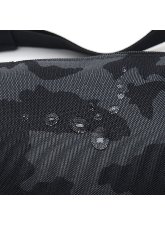 Generic OxFord Cloth Waterproof Outdoor Multi-Layer Sportswear Mobile Phone Waist Bag Men's Work Durable Crossbody Mountaineering Bag-Color:Black  - Image 5