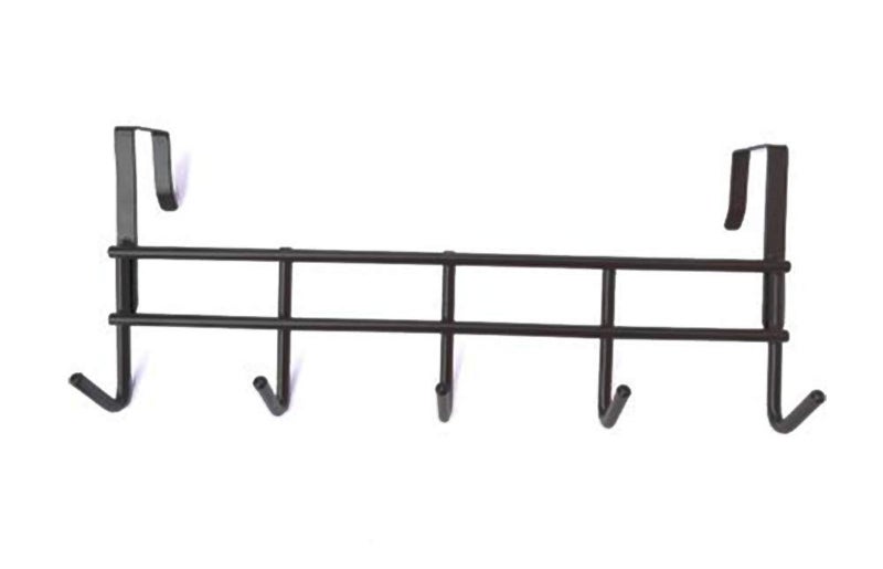 Go Hooked Go Hooked Iron OverTheDoor Organizer 385 x 145 x 95 CM HeavyDuty Metal Hanging Storage Rack for Kitchen Bathroom Bedroom Office SpaceSaving DoorMounted Organizer Brown  - Image 2