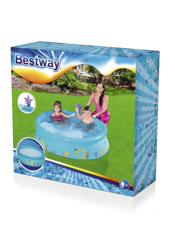 Bestway My First Fast Set Spray Pool 152Cm X 38Cm 26-57326-lite-blue