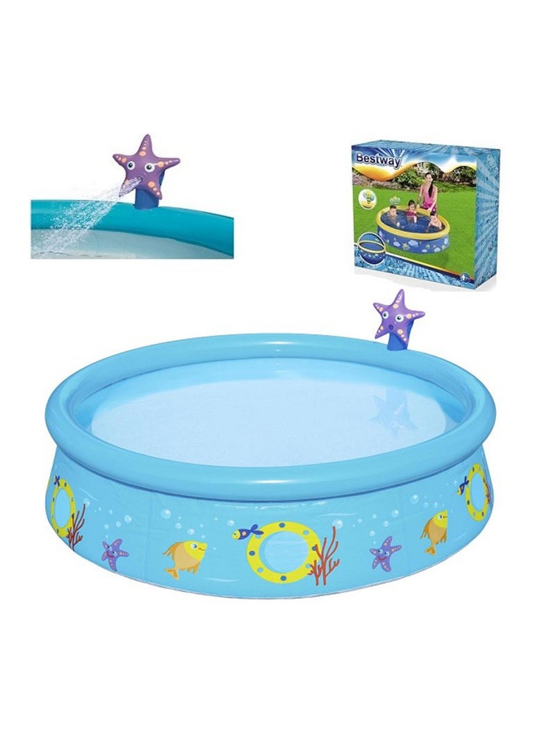 Bestway My First Fast Set Spray Pool 152Cm X 38Cm 26-57326-lite-blue