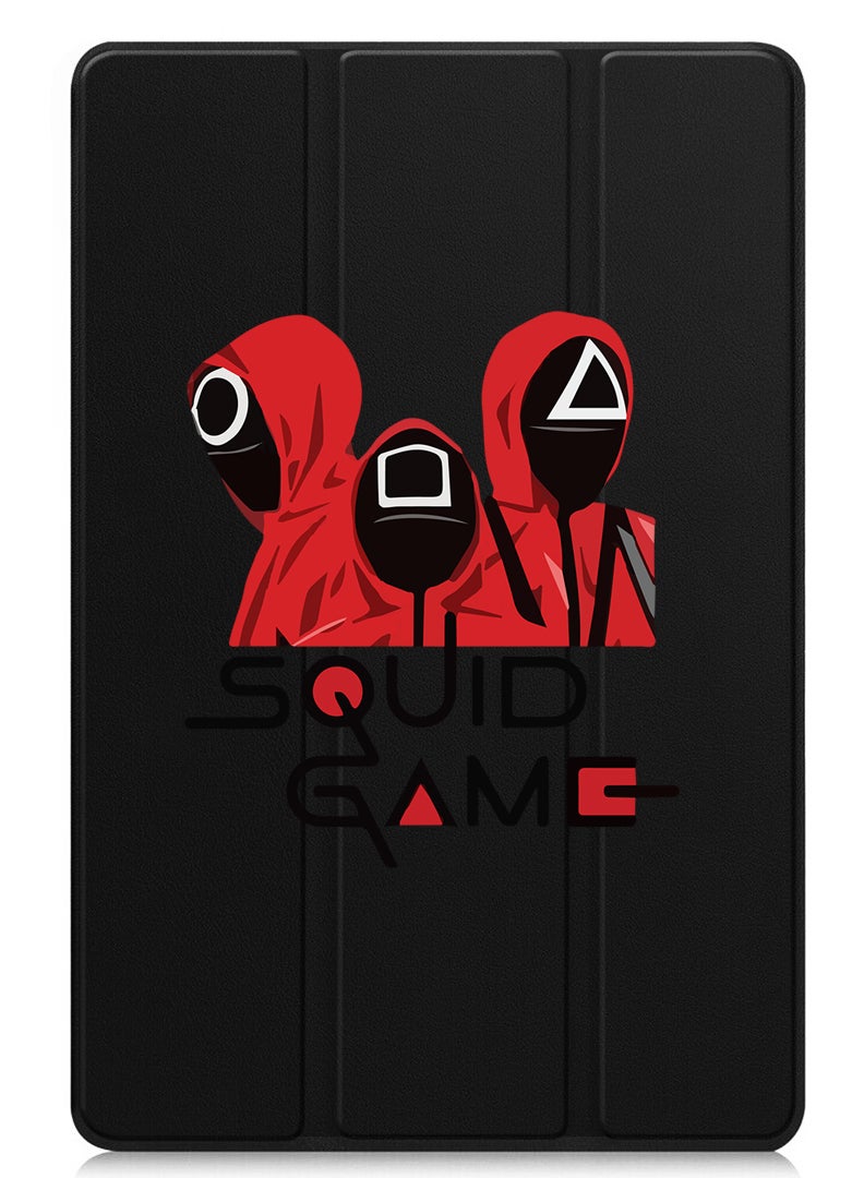 Theodor Protective Flip Case For Apple iPad mini 7th Generation (A17 Pro 2024 / Mini 6 2021 6th Generation) With Trifold Stand Auto Wake Sleep Shockproof Cover Squid - Image 1
