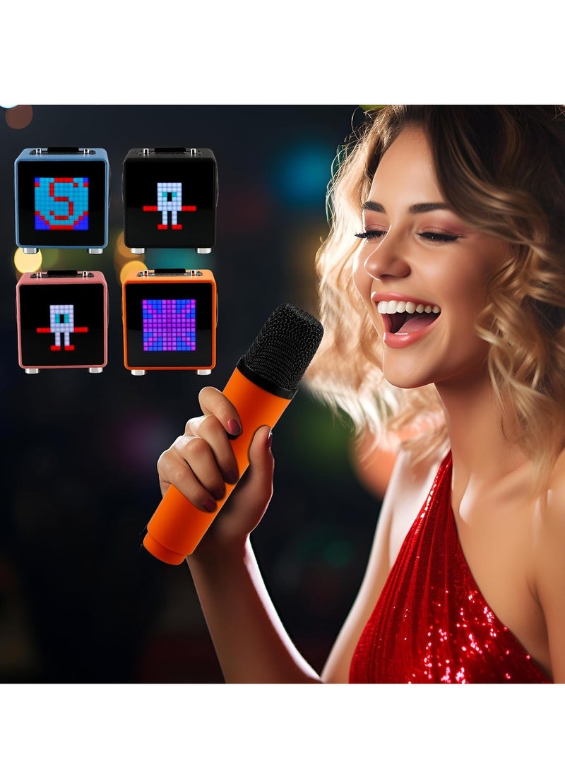 Manful Portable Bluetooth Speaker with LED Light and 2 Wireless Microphones for Kids Adults  - Image 4