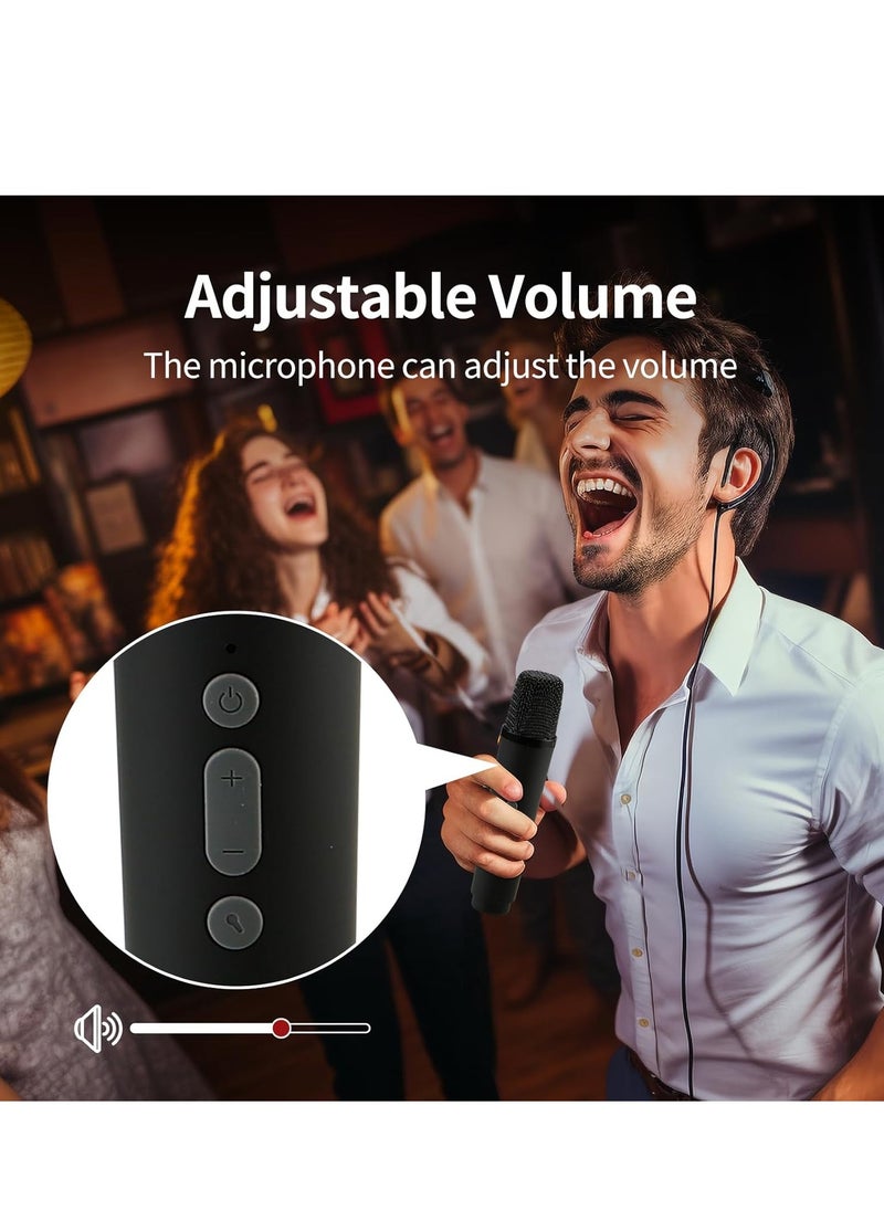 Manful Portable Bluetooth Speaker with LED Light and 2 Wireless Microphones for Kids Adults  - Image 5