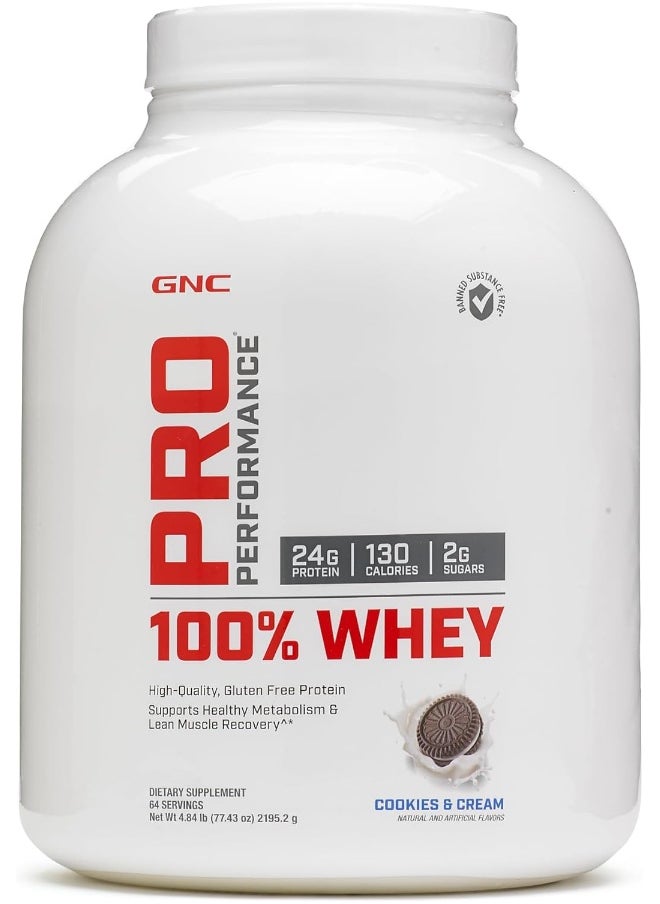 GNC PRO PERFORMANCE 100% WHEY - COOKIES & CREAM  - Image 1