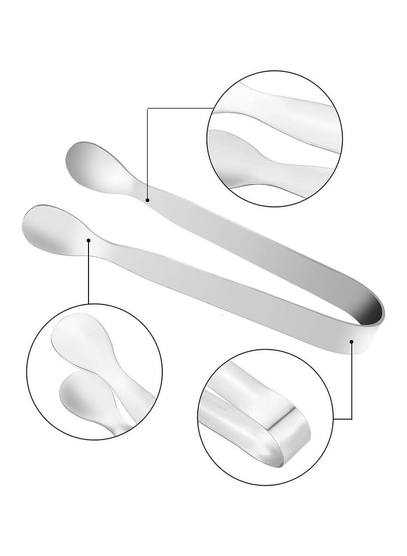 أوزيغالور 6 قطع ملقط ثلج وسكر على شكل حرف U من الفولاذ المقاوم للصدأ، لحفلات شاي المطبخ (2 فضي، 2 ذهبي، 2 ذهبي وردي) - Image 3