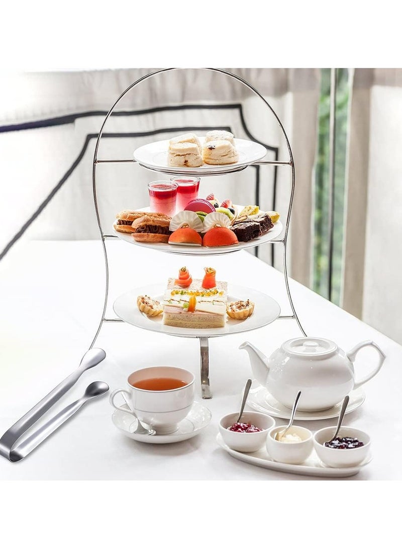 أوزيغالور 6 قطع ملقط ثلج وسكر على شكل حرف U من الفولاذ المقاوم للصدأ، لحفلات شاي المطبخ (2 فضي، 2 ذهبي، 2 ذهبي وردي) - Image 4