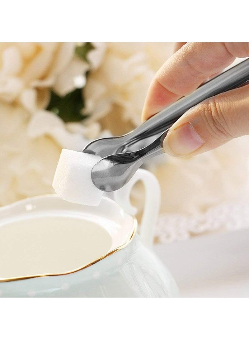 أوزيغالور 6 قطع ملقط ثلج وسكر على شكل حرف U من الفولاذ المقاوم للصدأ، لحفلات شاي المطبخ (2 فضي، 2 ذهبي، 2 ذهبي وردي) - Image 5