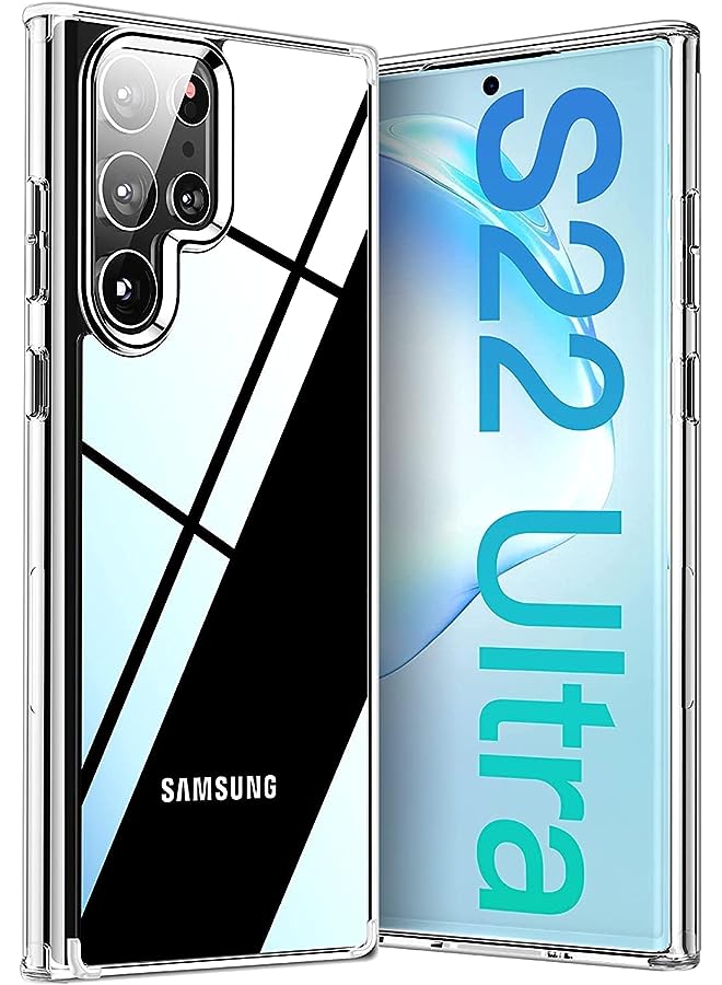 vesus Clear,Thin Transparent Anti-Yellowing Anti-Scratch Shockproof Designed for Samsung Galaxy S22 Ultra Case 6.80’ (2022)