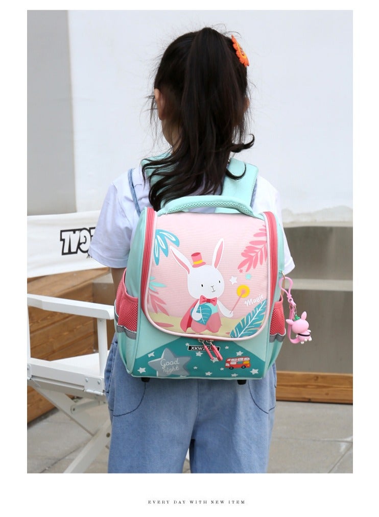 Kids Backpacks, Girls Backpack with Adjustable Padded Shoulder Straps, Personalized Waterproof School Bags with Cartoon Patterns, Lightweight Resistant Travel Daypack, School Bookbag As Perfect Gifts for Girls, 25x14x30cm - Image 2