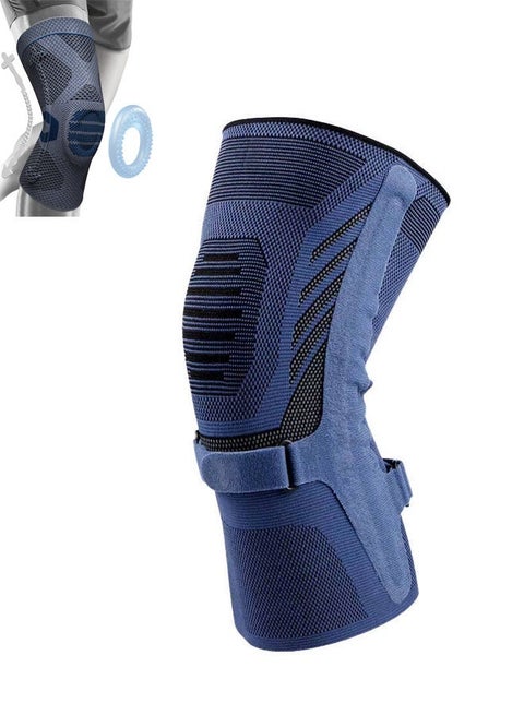 Professional Knee Brace for Pain Relief, Medical Knee Compression Sleeve, Knee Support with Horizontal Knit Tech for Meniscus Tear, ACL, Arthritis, Joint Pain, Runner, Workout