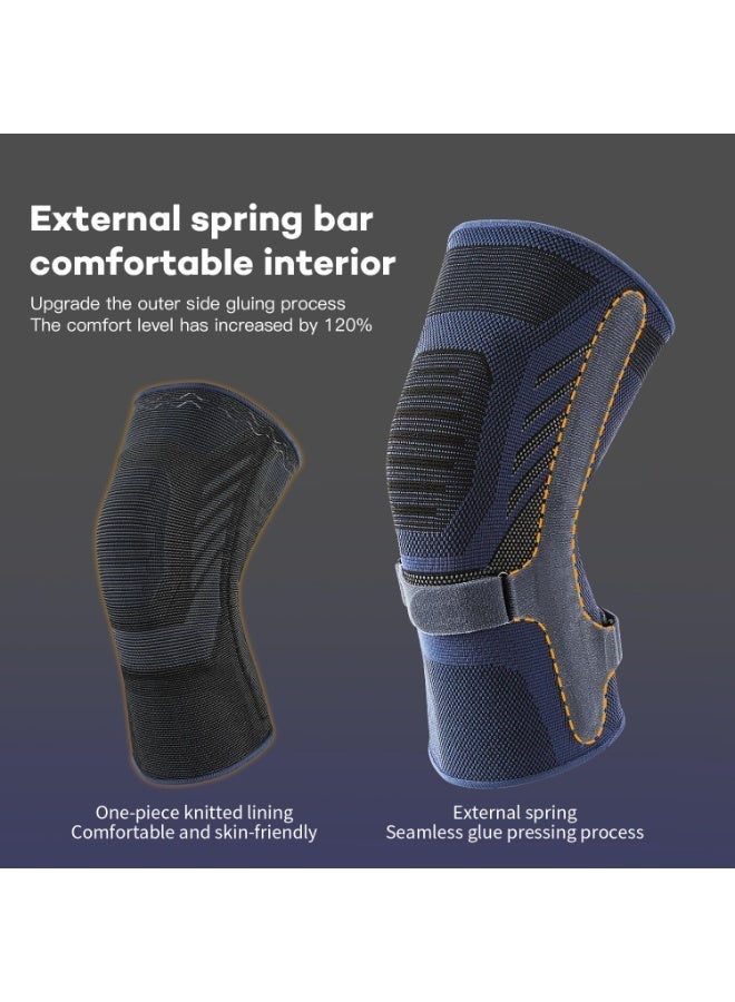 Bukela Professional Knee Brace for Pain Relief, Medical Knee Compression Sleeve, Knee Support with Horizontal Knit Tech for Meniscus Tear, ACL, Arthritis, Joint Pain, Runner, Workout - Image 4