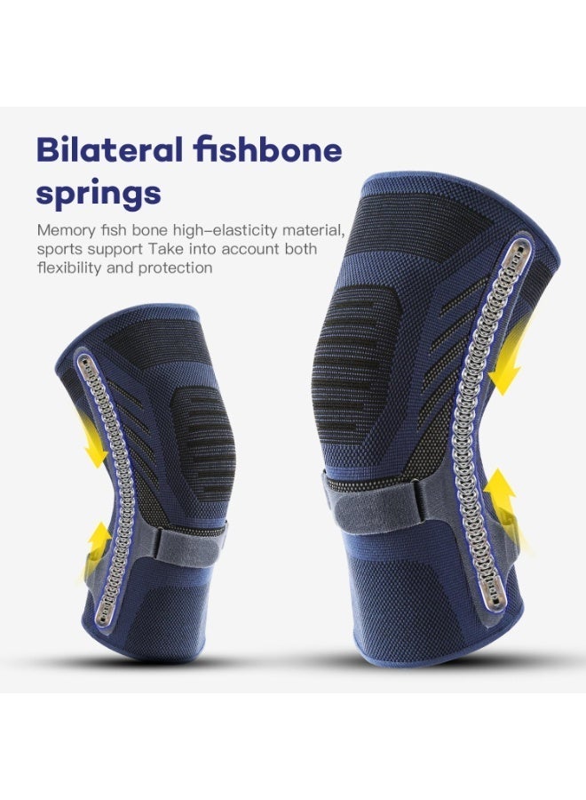 Bukela Professional Knee Brace for Pain Relief, Medical Knee Compression Sleeve, Knee Support with Horizontal Knit Tech for Meniscus Tear, ACL, Arthritis, Joint Pain, Runner, Workout - Image 3