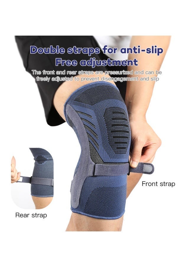 Bukela Professional Knee Brace for Pain Relief, Medical Knee Compression Sleeve, Knee Support with Horizontal Knit Tech for Meniscus Tear, ACL, Arthritis, Joint Pain, Runner, Workout - Image 2