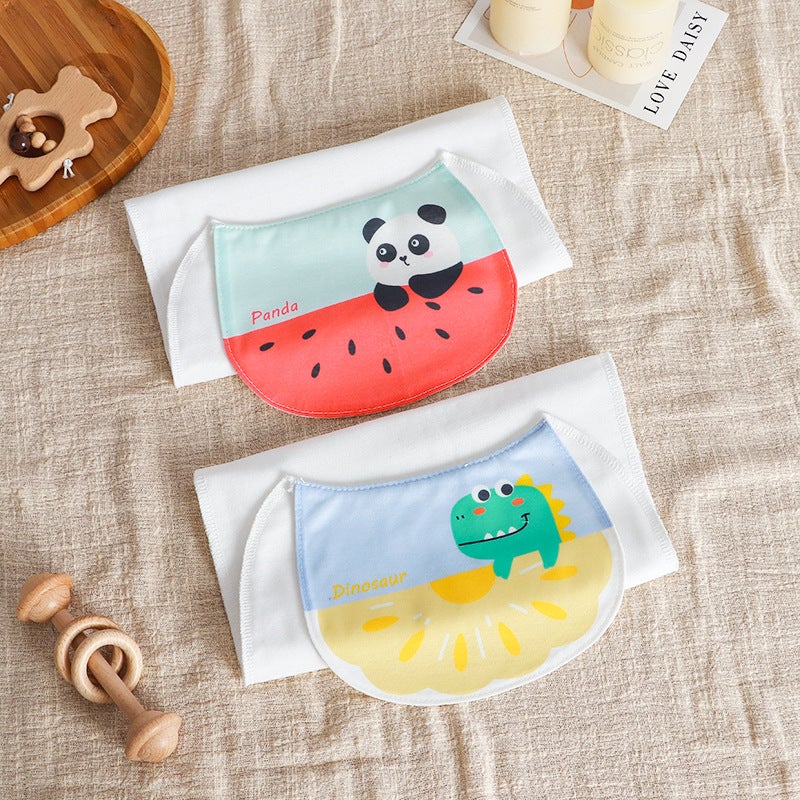 Cute Kidsren'S Cotton Gauze Sweat-Absorbent Towel With Enlarged Back For Kindergarten Baby Sweat Towel Pad Back Baby Cotton Type A - Image 1