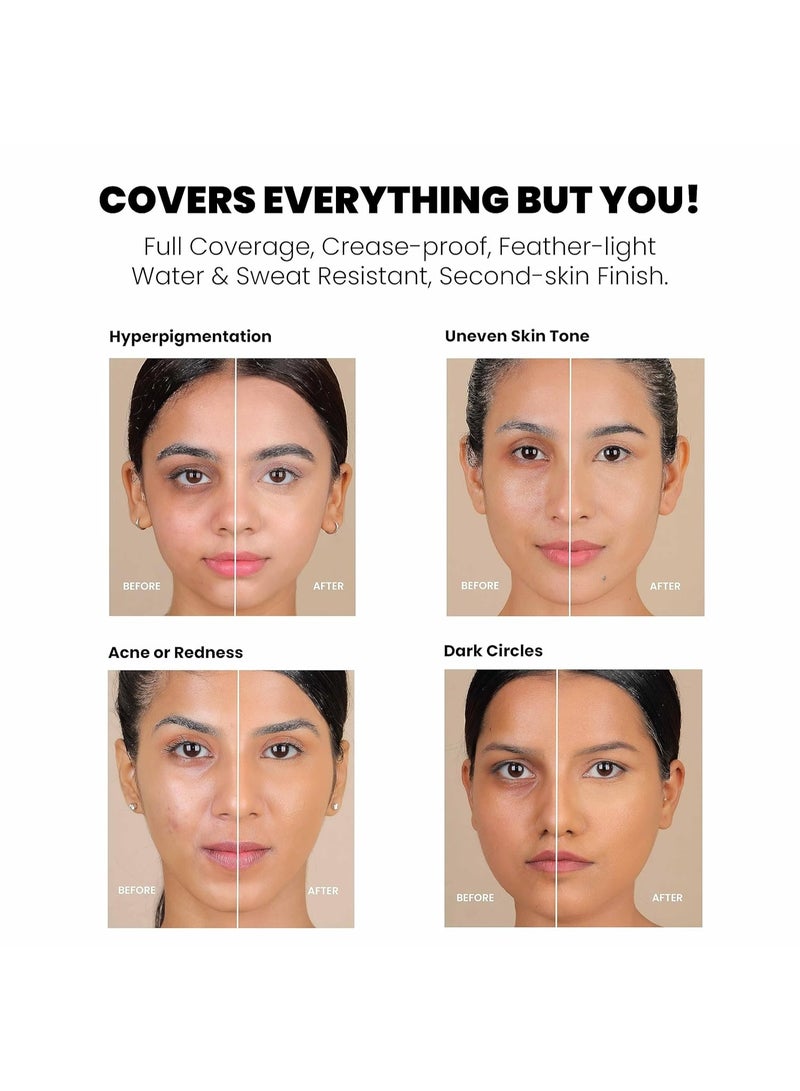 LAMIOR Luminous Retouch Concealer, Candy - 6ml, Full Coverage, Long Wear, Blendable, Feather-Light, Hydrating, Luminous Finish, Sweat-Resistant, Vegan Formula for All-Day Radiance soft matte - Image 4