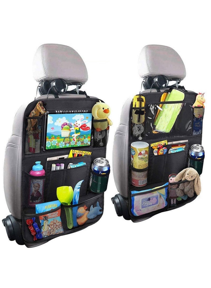 Generic Multifunctional Oxford Cloth Car Seat Organizer-Rear Seat Back Storage Bag for Tablets and More-Small size  - Image 2