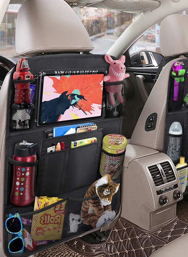 Generic Multifunctional Oxford Cloth Car Seat Organizer-Rear Seat Back Storage Bag for Tablets and More-Small size  - Image 4