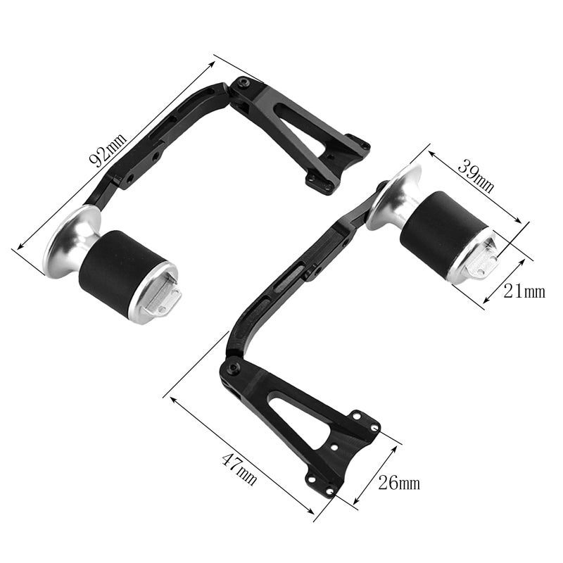 Air Suspension Shock Absorbers Replacement for Tamiya 1/14 Remote Control Car Truck Tractor Trailer Dumper SCANIA Actros MAN VOLVO DIY, 1 Pair - Image 3