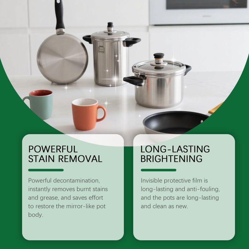 Jaysuing Pot Bottom Cleaning Paste Cleans Stubborn Black Stains On Cookware, Dissolves Heavy Grease, And Makes Household Items Shiny - Image 3
