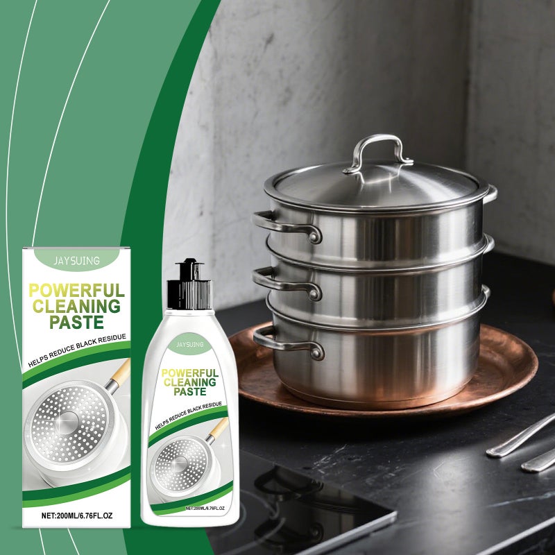Jaysuing Pot Bottom Cleaning Paste Cleans Stubborn Black Stains On Cookware, Dissolves Heavy Grease, And Makes Household Items Shiny - Image 2