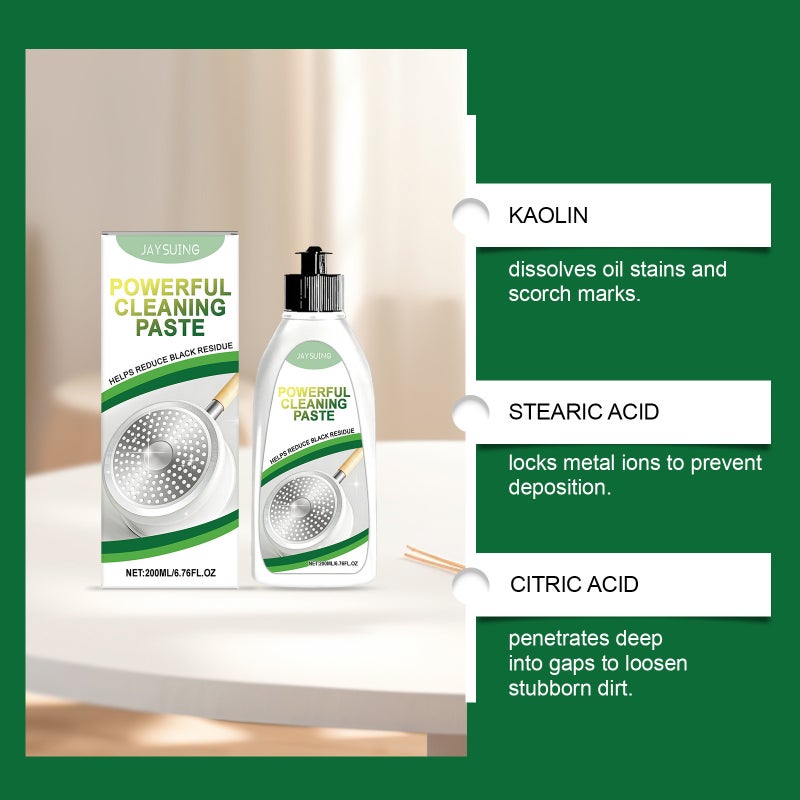 Jaysuing Pot Bottom Cleaning Paste Cleans Stubborn Black Stains On Cookware, Dissolves Heavy Grease, And Makes Household Items Shiny - Image 5