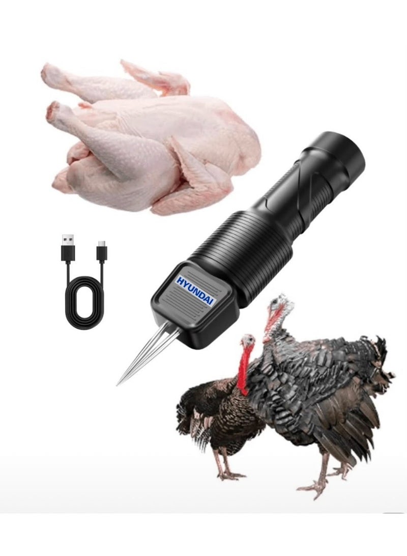 HYUNDAI Portable Electric Poultry Feather Remover, Rechargeable, with USB Cable - Image 3