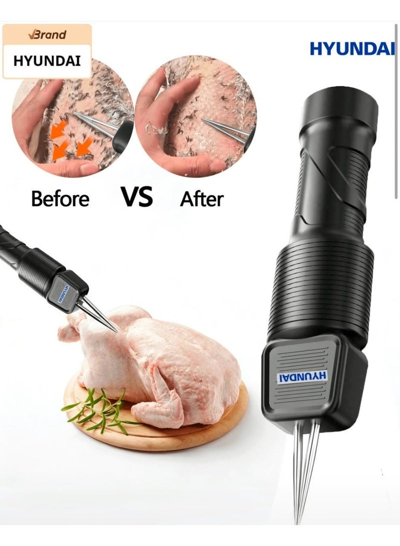 HYUNDAI Portable Electric Poultry Feather Remover, Rechargeable, with USB Cable - Image 2