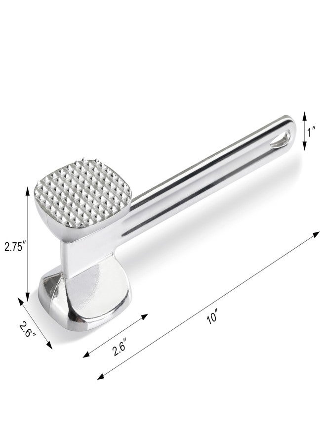 New Star Foodservice 36374 Heavy Duty Cast Aluminum Meat Tenderizer, 10-Inch - Image 3