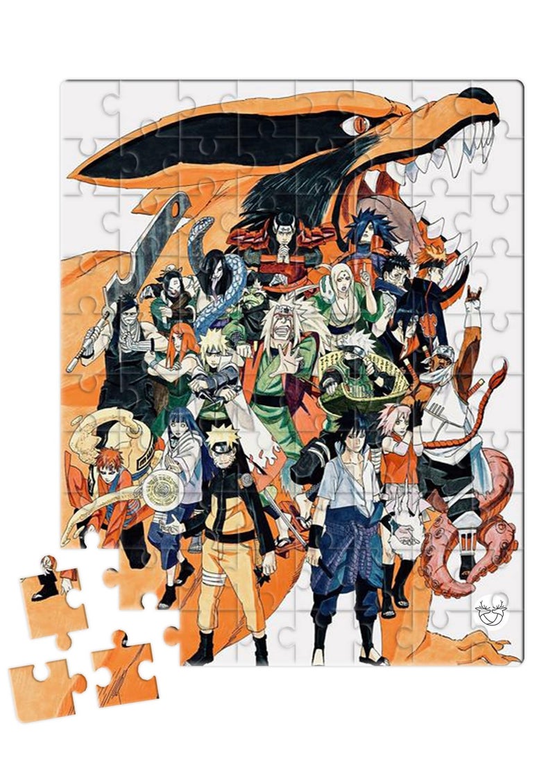 Reeman Design A puzzle printed with the design of the most famous anime characters 