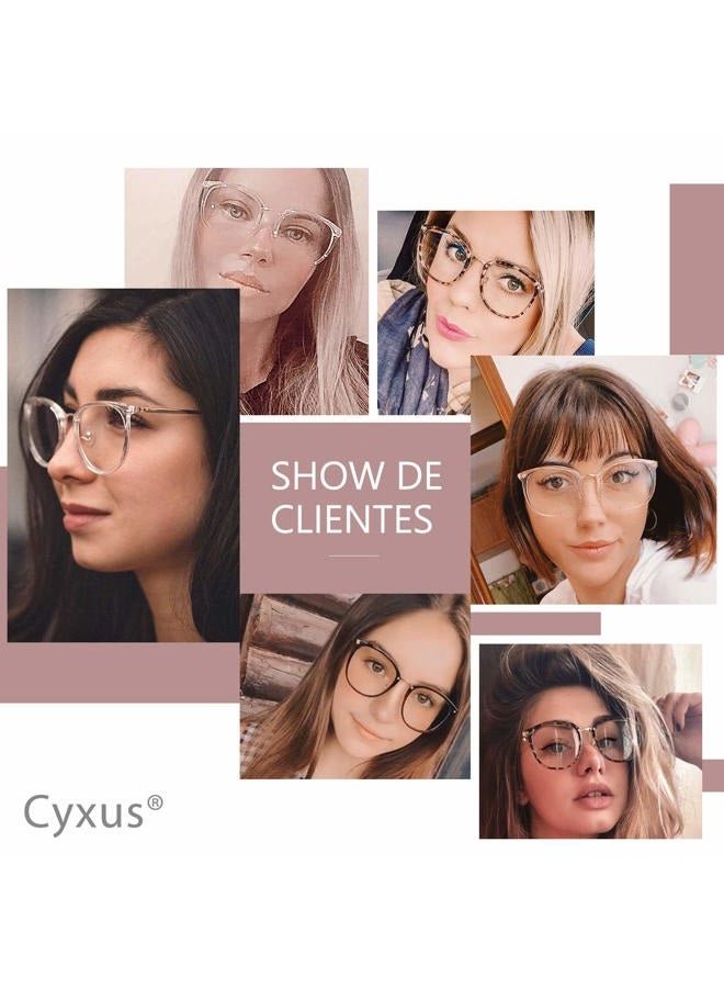 Cyxus 2 Pack Blue Light Glasses for Women, Anti Blue Light Eyeglasses for Woman Reduce Eye Fatigue Eyewear and Headaches - Image 2
