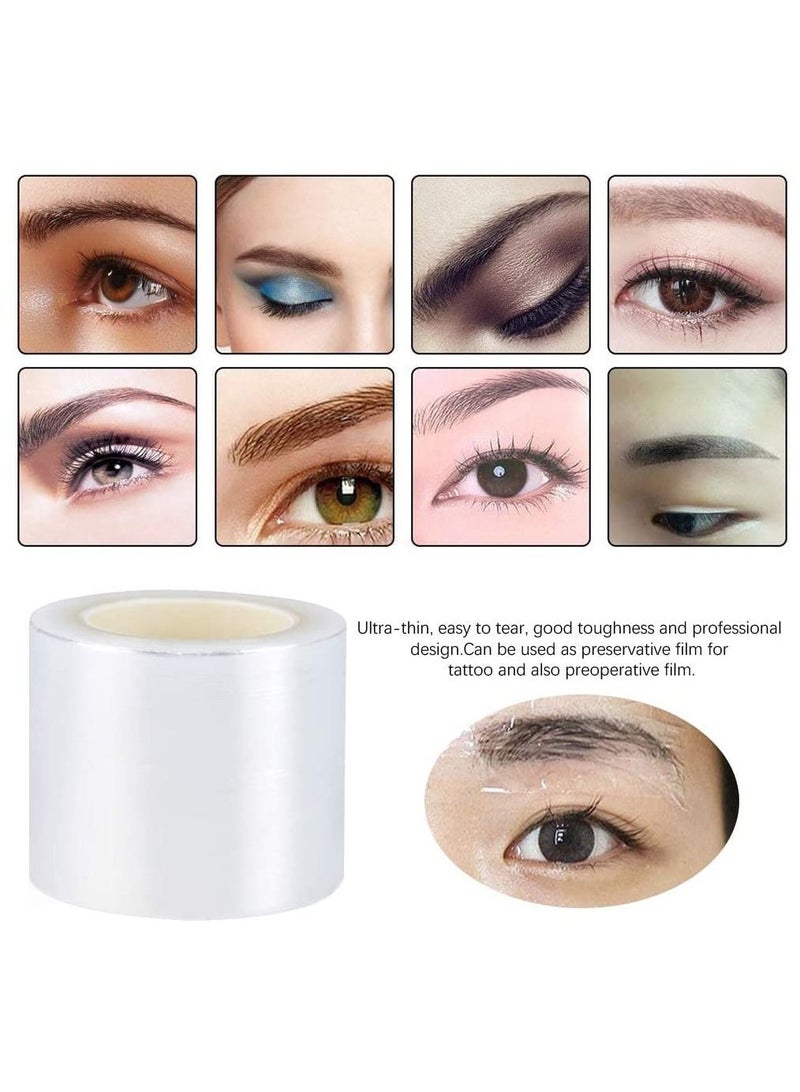 IOLITE فيلم تغليف بلاستيكي للتاتو المؤقت للحواجب القابلة للاستخدام لمرة واحدة لوازم المكياج الدائم للحواجب والشفاه شفاف 42 مم-200 مم - Image 2