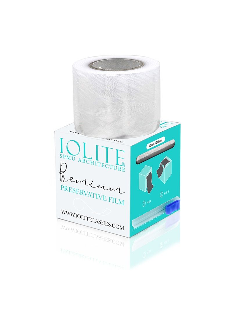 IOLITE فيلم تغليف بلاستيكي للتاتو المؤقت للحواجب القابلة للاستخدام لمرة واحدة لوازم المكياج الدائم للحواجب والشفاه شفاف 42 مم-200 مم - Image 1