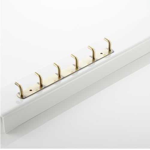 iSTAR Stainless Steel 6 Pin Bath Towel Hooks | Durable Rust Resistant Hook Organizer Rail | Wall Mounted Multipurpose Hanger for Bathroom, Kitchen, Clothes, Towels, Keys, Bath Robe (Set of 2, Antique) - Image 4
