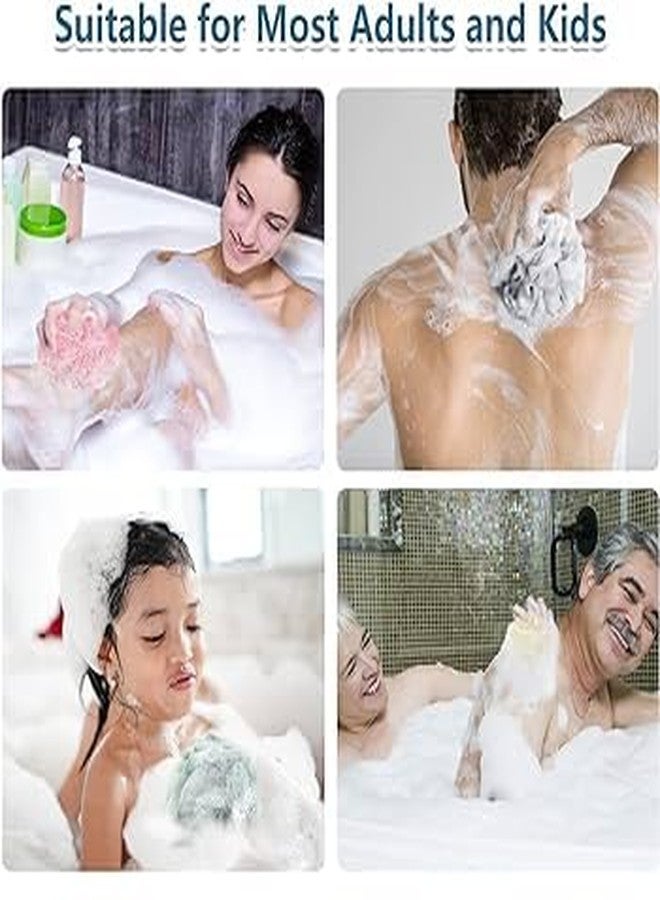 Fully Bathing Loofah |Exfoliating Loofah For Bathing | Bath Shower Loofah Sponge Scrubber | Perfect Loofah For Women and Men | Skin-Friendly Gentle Exfoliate | Body Wash Scrubber For Bathing | Bath Scrubber Multicolor (Pack of 3) - Image 5