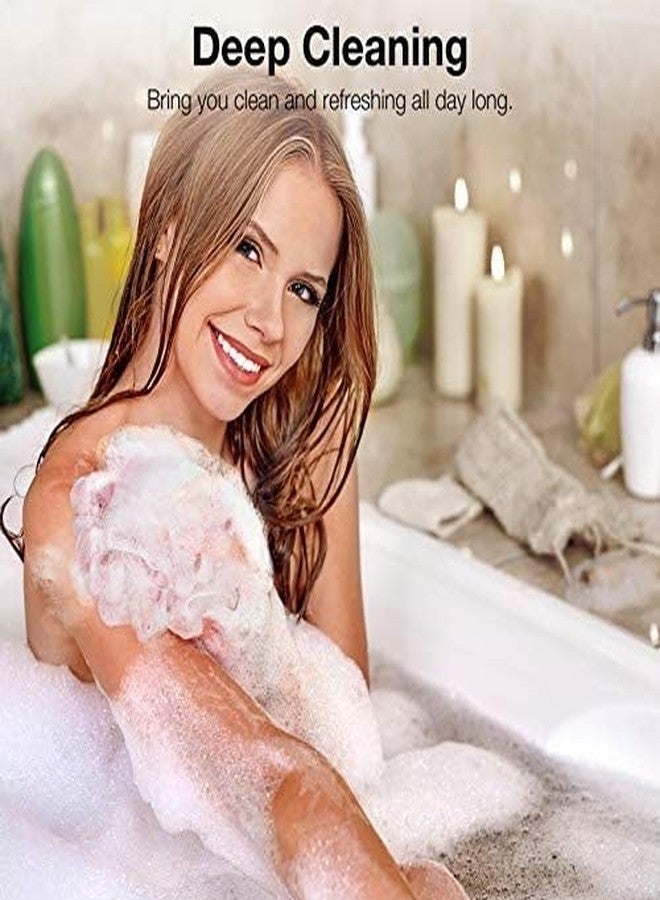 Fully Bathing Loofah |Exfoliating Loofah For Bathing | Bath Shower Loofah Sponge Scrubber | Perfect Loofah For Women and Men | Skin-Friendly Gentle Exfoliate | Body Wash Scrubber For Bathing | Bath Scrubber Multicolor (Pack of 3) - Image 3
