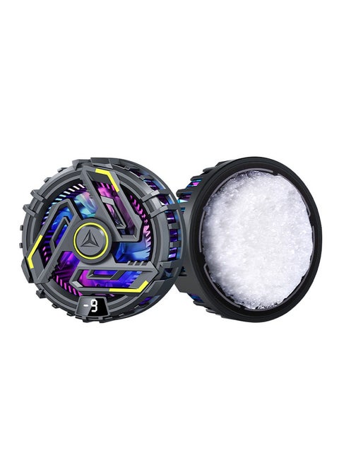 Magnetic + Clip-On Phone Cooler Artifact – Dual-Mode TEC Semiconductor Large-Area Cooling, -9°C Ultra Fast Cooling, Three-Speed Adjustable, RGB E-sports Lighting, for Gamers/Streamers/Short Video Creators, Suitable for Outdoor & Indoor Use；for Playing Games Tiktok for Universal iPhone/Android Smartphone