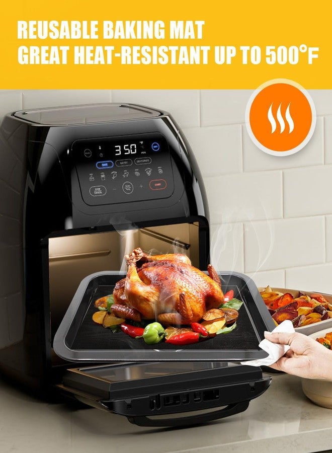 MMH 154PCs Paper Liners Compatible with CHEFMAN Multifunctional Digital Air Fryer Convection Oven 10QT Accessories, 100PCs Parchment Paper, 50PCs Disposale Liners with Holes, 4PCs Reusable Baking Mats - Image 5