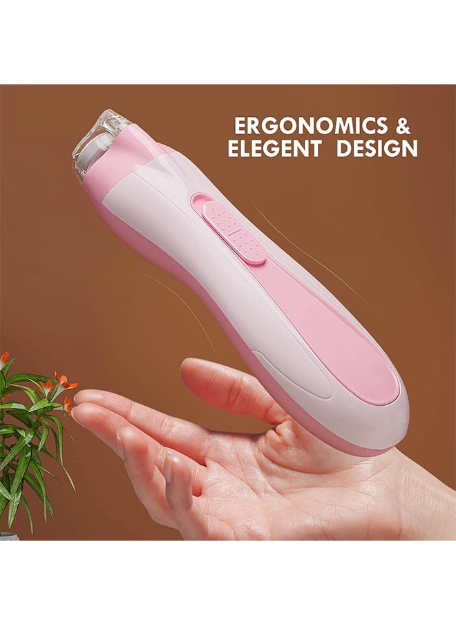 Fazza Baby Nail File Electric, Gentle Trimmer Electric, Rechargable, with LED light, 7 Replacement Pads (Pink)  - Image 5