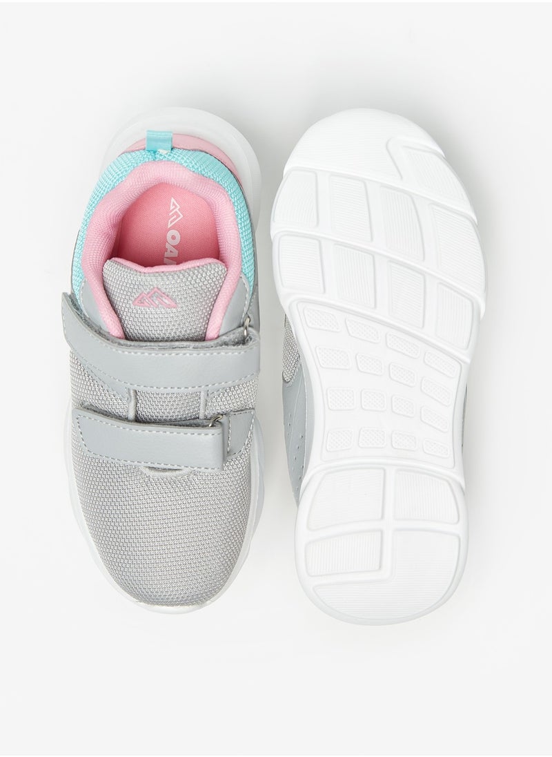 Oaklan by Shoexpress - Girls OAKLAN Colourblocked Sports Shoes with Hook and Loop Closure - Image 1