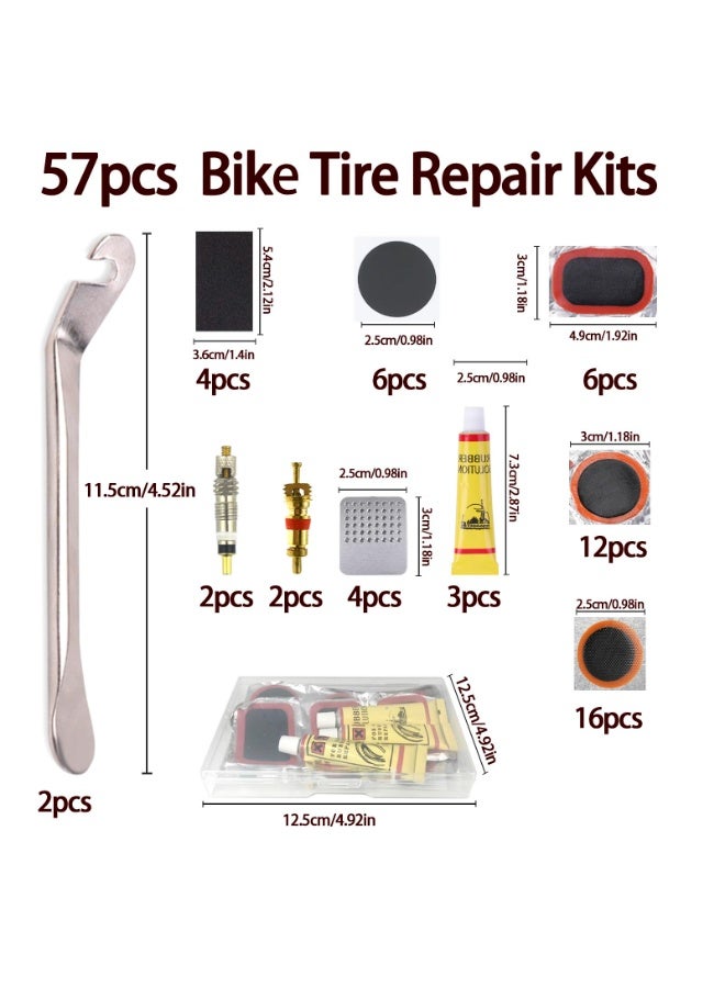 Arabest Bicycle Inner Tube Repair Kit,Vulcanizing & Glueless Patches,Tire Levers,Universal for Cycling - Image 2