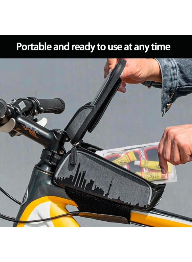 Arabest Bicycle Inner Tube Repair Kit,Vulcanizing & Glueless Patches,Tire Levers,Universal for Cycling - Image 3