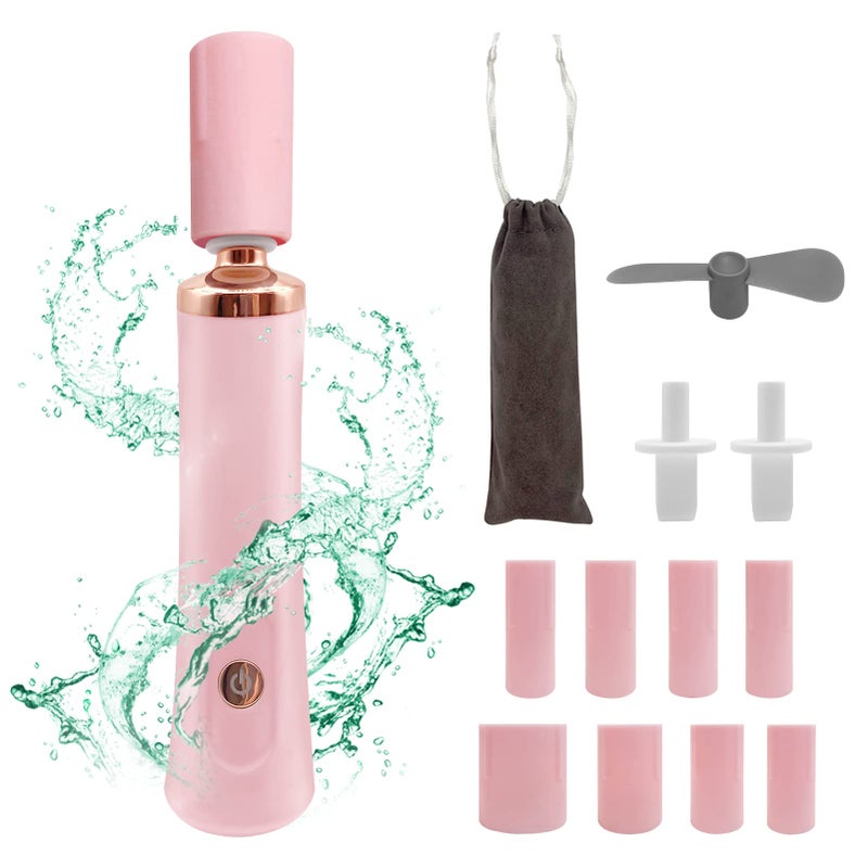ZLMONDEE Pink Electric Nail Lacquer Shaker Glue Shaker for Eyelash Extensions Eyelash Lacquer Shaker Electric Shaker Time Saving Handsfree Tool Glue Nails Polish