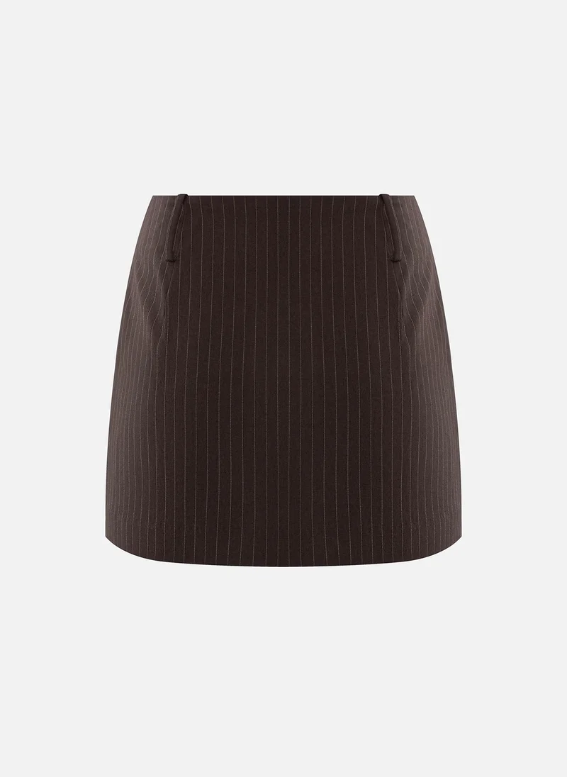Lichi  Striped mini skirt with metallic detailing for Women | Best Price UAE