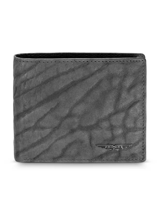 POLICE Shoulder Stone Leather Bi-Fold Wallet for Men