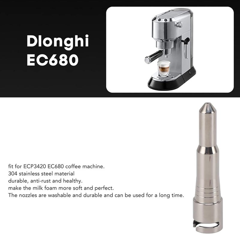 Steam Condition Tips Replacement Steam Nozzle Point Exhaust Ecp3420 Ec680 Coffee Machine 304 Stainless Steel Steam Stable Space Replacement - Image 2
