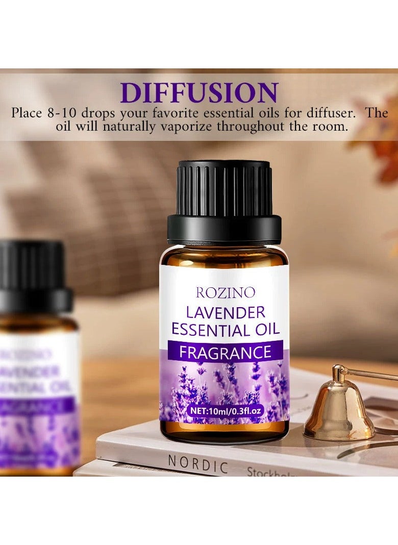 روزينو زيت اللافندر العطري الزيت العطري الواحد العلاج بالعطر نوم مريح زيت العناية بالبشرة الوجه زيت تدليك الجسم  - Image 2