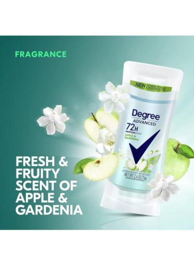 Degree Advanced, 72H MotionSense, Apple & Gardenia Antiperspirant Deodorant, 74 Grams - Image 2